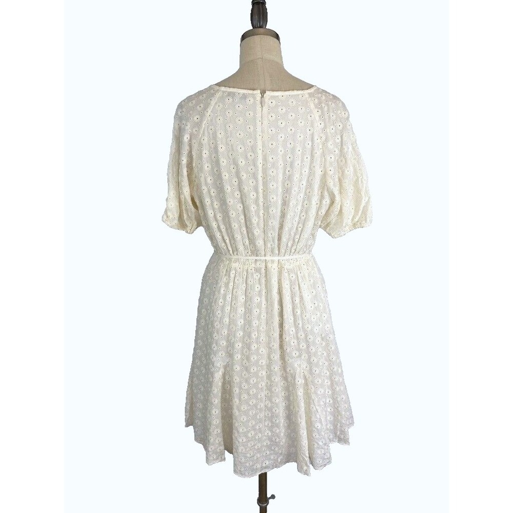 Madewell Eyelet Floral‎ Tassel-Tie Dress 4 Milkmaid Prairie Romantic Cottagecore - Picture 4 of 13